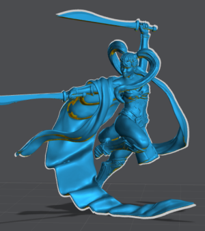 Barbare Femme épées