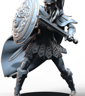 Amazone épée - bouclier - armure