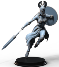 Amazone lance - bouclier - armure