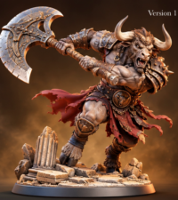 Minotaure gladiateur hache