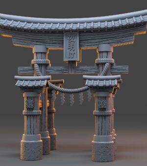 Porte asiatique torii