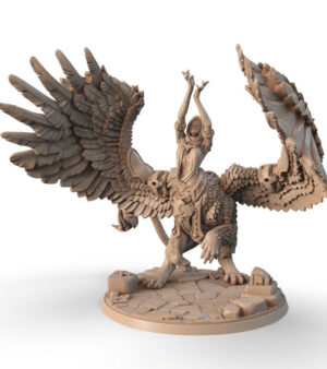 Prêtresse ailée lion