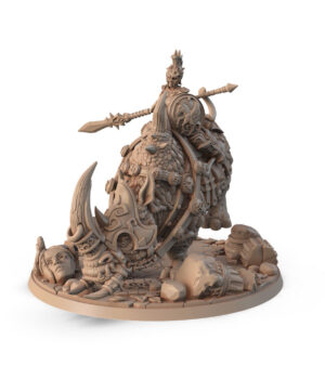 Gladiatrice lance - bouclier sur rhino