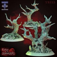 Groupe décors arbres morts