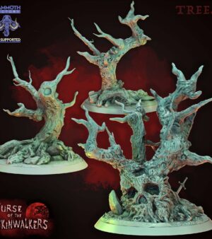 Groupe décors arbres morts