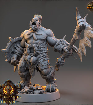 Orque bouclier - hache