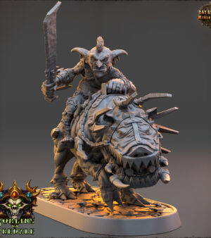 Gobelin épée sur monstre