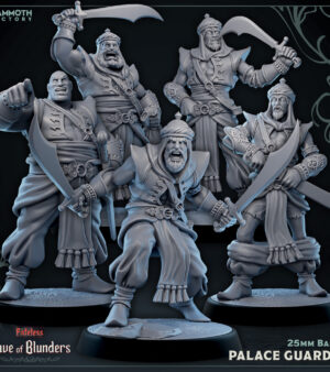 Groupe guerriers désert