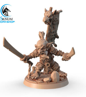 Héros gobelin sabres - armure - étendard