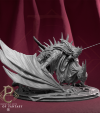 Chevalier épée sur dragon