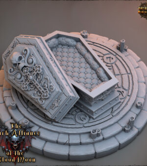 Cercueil - estrade de type vampire