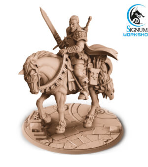 Chevalier épée - arbalète sur cheval