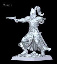Duelliste avec armure et pistolet