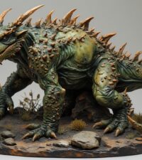 Lézard cornu