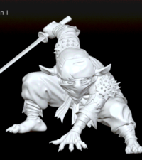 Gobelin ninja accroupi