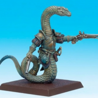 Serpent avec pistolets
