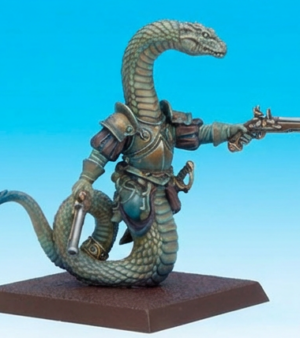 Serpent avec pistolets